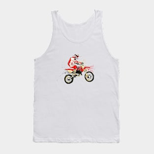 Motocross rider.Dirtbike Tank Top